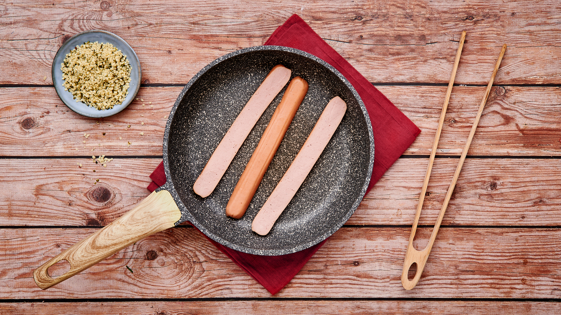 Frankfurter con purea di patate e rafano